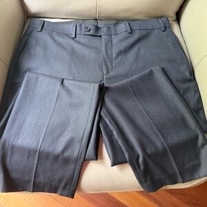 Ralph Lauren Navy Flat Front Dress Pants Professional Style 36x29